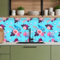 Vogel - Bloemen - Patronen keuken achterwand 2 middel 871 -sfeer3