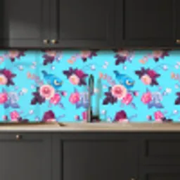 Vogel - Bloemen - Patronen keuken achterwand 2 middel 871 -sfeer1