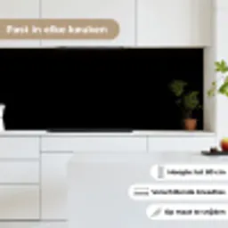 Zwart - Effen kleur keuken achterwand 2 middel 871 -sfeer4_NL