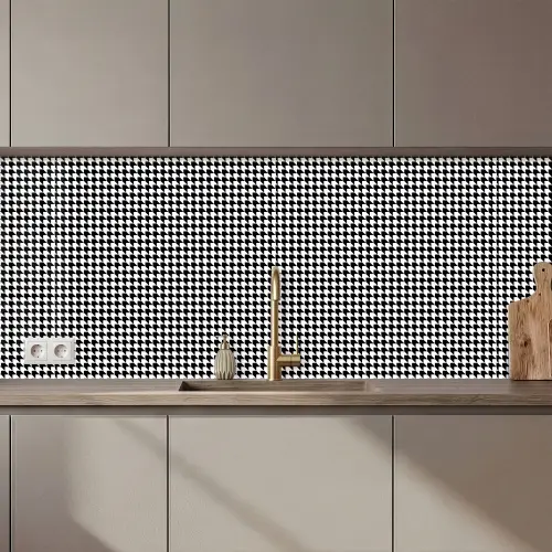 Zwart - Wit - Design - Geometrie - Patroon keuken achterwand 2 middel 871 zz_3dshopping