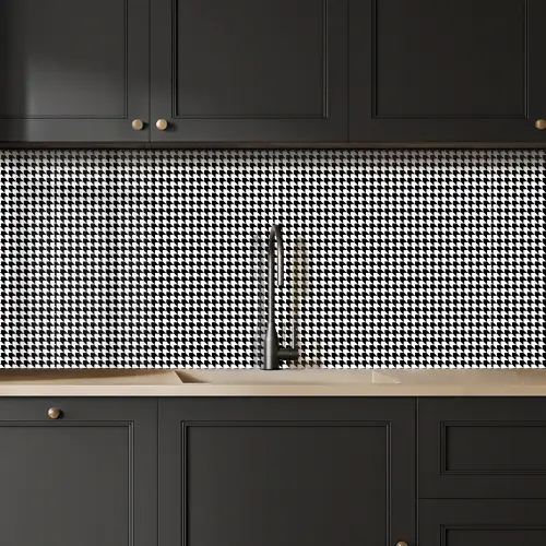 Zwart - Wit - Design - Geometrie - Patroon keuken achterwand 2 middel 871 -sfeer1