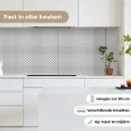 Zwart - Wit - Geometrie - Patronen - Abstract keuken achterwand 2 middel 871 -sfeer4_NL