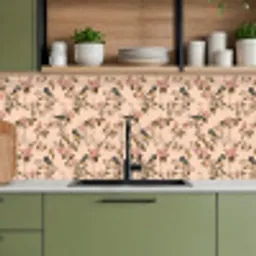 Bloesem - Koolmees - Roze keuken achterwand 2 middel 871 -sfeer3