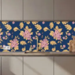 Bloesem - Bladeren - Roze - Goud - Patronen keuken achterwand 2 middel 871 zz_3dshopping