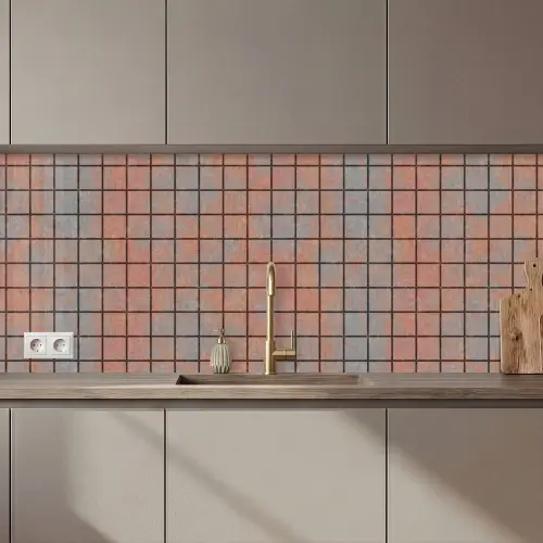 Blauw - Bruin - Vlekken - Vierkant keuken achterwand 2 middel 871 zz_3dshopping