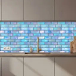 Blauw - Glans - Muur keuken achterwand 2 middel 871 zz_3dshopping