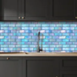 Blauw - Glans - Muur keuken achterwand 2 middel 871 -sfeer1