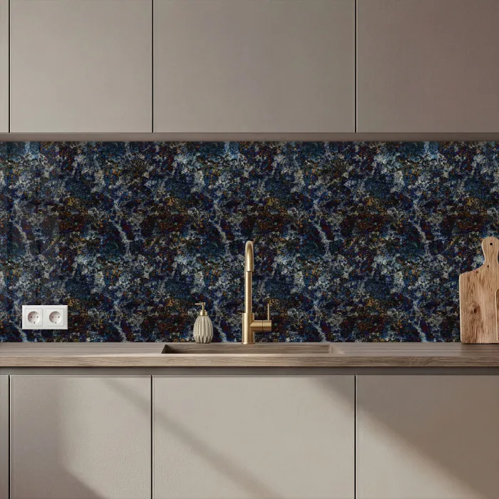 Blauw - Graniet - Donker keuken achterwand 2 middel 871 zz_3dshopping