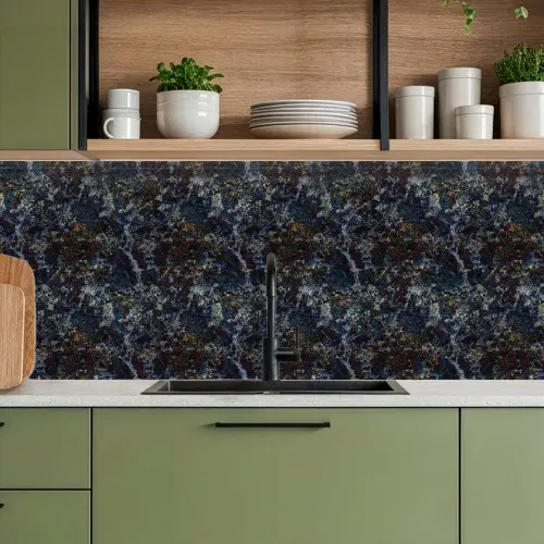 Blauw - Graniet - Donker keuken achterwand 2 middel 871 -sfeer3