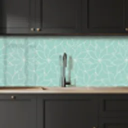 Blauw - Mandala - Design keuken achterwand 2 middel 871 -sfeer1