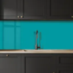 Blauw - Effen kleur keuken achterwand 2 middel 871 -sfeer1