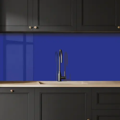 Blauw - Effen kleur - Donkerblauw keuken achterwand 2 middel 871 -sfeer1