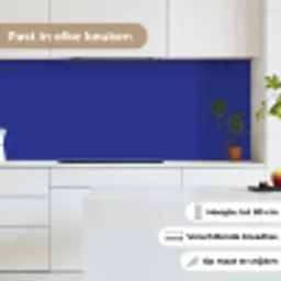 Blauw - Effen kleur - Donkerblauw keuken achterwand 2 middel 871 -sfeer4_NL