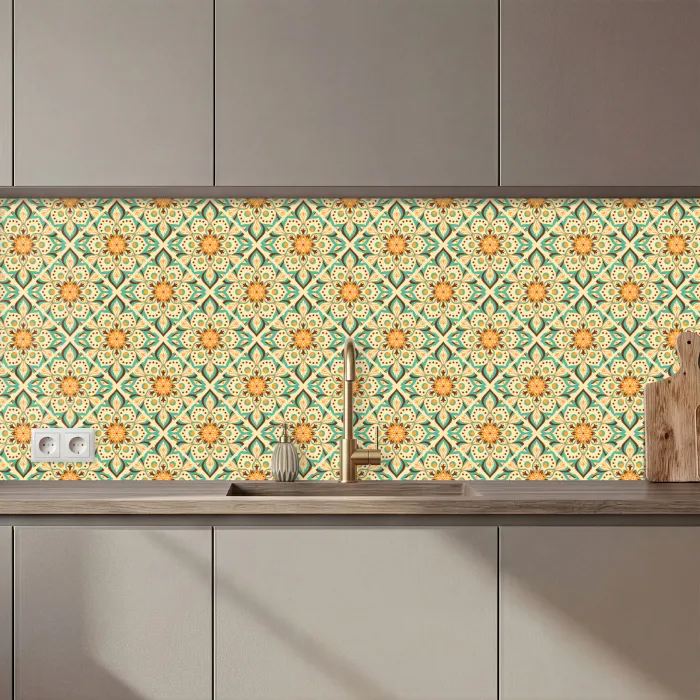 Boho - Patronen - Mandala - Bloemen keuken achterwand 2 middel 871 zz_3dshopping