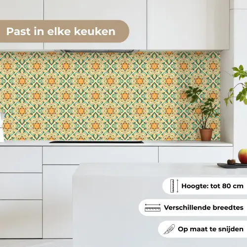Boho - Patronen - Mandala - Bloemen keuken achterwand 2 middel 871 -sfeer4_NL
