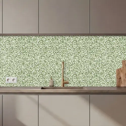 Botanisch - Takken - Groen keuken achterwand 2 middel 871 zz_3dshopping