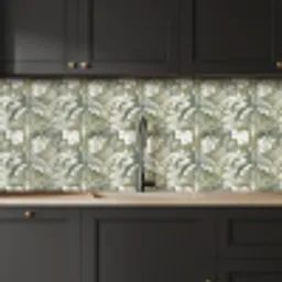Botanisch - Bloemen - Groen keuken achterwand 2 middel 871 -sfeer1