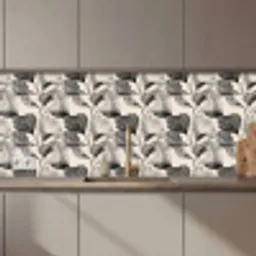 Botanisch - Bladeren - Zwart keuken achterwand 2 middel 871 zz_3dshopping
