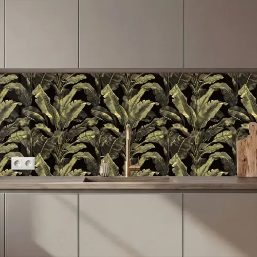 Botanisch - Bladeren - Groen keuken achterwand 2 middel 871 zz_3dshopping