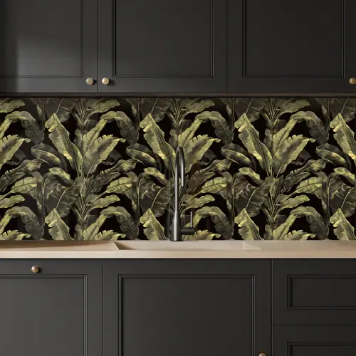 Botanisch - Bladeren - Groen keuken achterwand 2 middel 871 -sfeer1