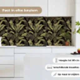 Botanisch - Bladeren - Groen keuken achterwand 2 middel 871 -sfeer4_NL