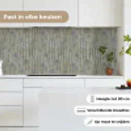 Boog - Goud - Blauw keuken achterwand 2 middel 871 -sfeer4_NL
