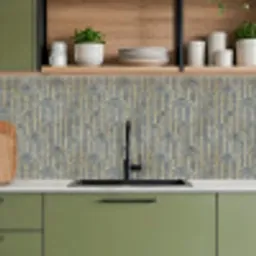 Boog - Goud - Blauw keuken achterwand 2 middel 871 -sfeer3