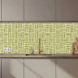 Vlecht - Patroon - Groen keuken achterwand 2 middel 871 zz_3dshopping