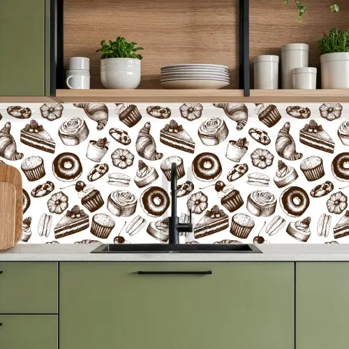 Brood - Patisserie - Vintage - Design keuken achterwand 2 middel 871 -sfeer3