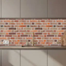 Bakstenen - Aardetinten - Muur - Rustiek keuken achterwand 2 middel 871 zz_3dshopping
