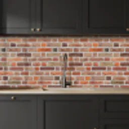 Bakstenen - Aardetinten - Muur - Rustiek keuken achterwand 2 middel 871 -sfeer1