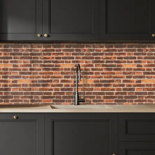 Bakstenen - Oud - Muur - Verkleuring keuken achterwand 2 middel 871 -sfeer1