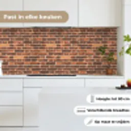 Bakstenen - Oud - Muur - Verkleuring keuken achterwand 2 middel 871 -sfeer4_NL
