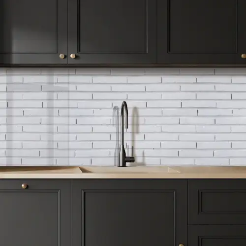 Bakstenen - Geverfd - Wit - Minimalistisch keuken achterwand 2 middel 871 -sfeer1