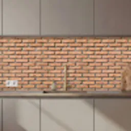 Bakstenen - Rechthoekig - Rood - Muur keuken achterwand 2 middel 871 zz_3dshopping