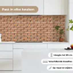 Bakstenen - Rechthoekig - Rood - Muur keuken achterwand 2 middel 871 -sfeer4_NL