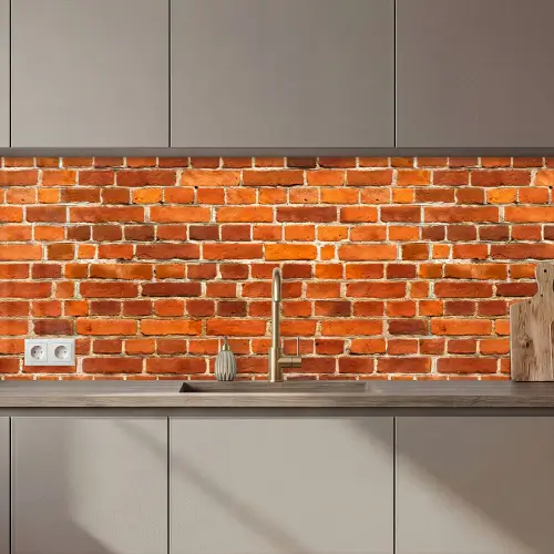 Bakstenen - Muur - Rood keuken achterwand 2 middel 871 zz_3dshopping