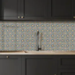 Bruin - Patronen - Geometrie keuken achterwand 2 middel 871 -sfeer1