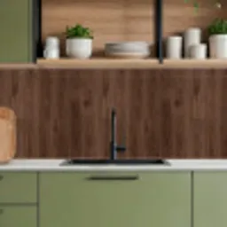 Bruin - Patronen - Hout keuken achterwand 2 middel 871 -sfeer3
