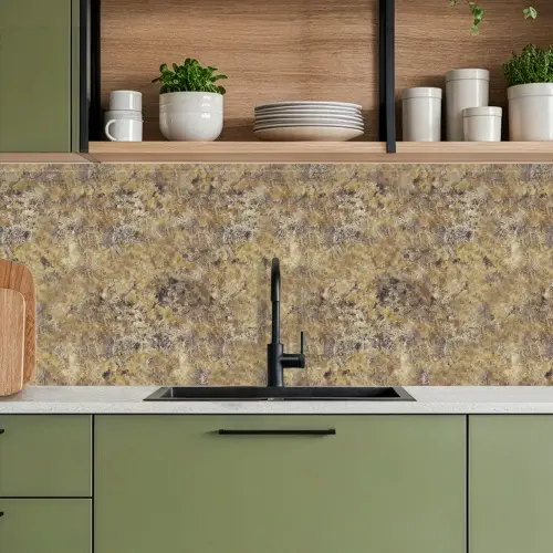 Bruin - Wit - Vlekken - Graniet keuken achterwand 2 middel 871 -sfeer3