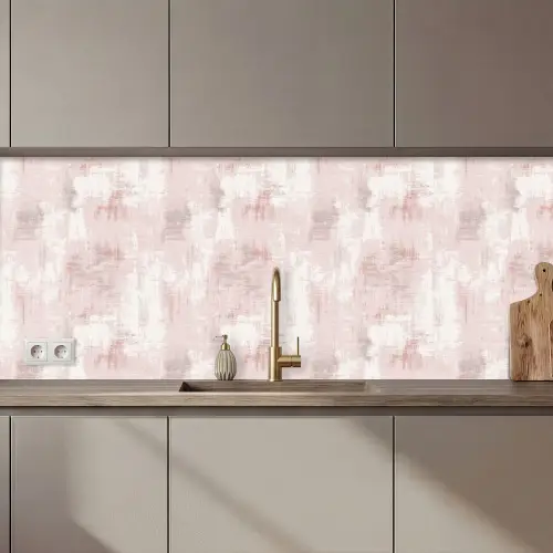 Penseelstrepen - Verbleekte - Roze keuken achterwand 2 middel 871 zz_3dshopping
