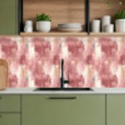 Penseelstrepen - Verweerd - Roze keuken achterwand 2 middel 871 -sfeer3