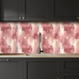 Penseelstrepen - Verweerd - Roze keuken achterwand 2 middel 871 -sfeer1