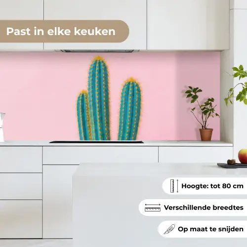 Cactussen - Modern - Pastel keuken achterwand 2 middel -sfeer4_NL