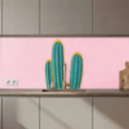 Cactussen - Modern - Pastel keuken achterwand 2 middel zz_3dshopping