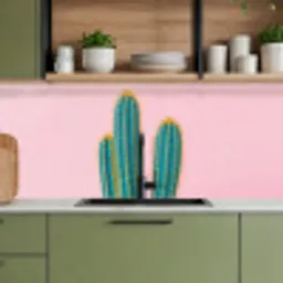 Cactussen - Modern - Pastel keuken achterwand 2 middel -sfeer3