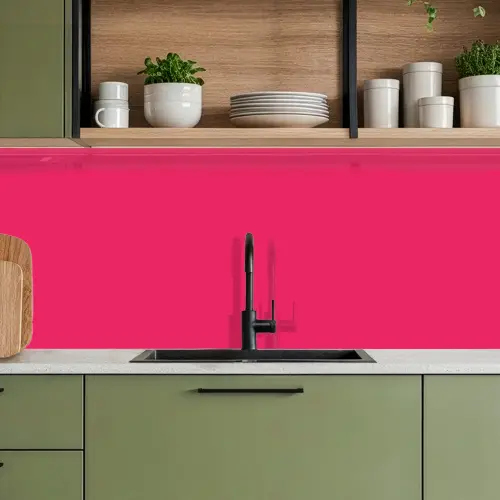 Karmijn - Kleuren - Palet - Roze keuken achterwand 2 middel 871 -sfeer3