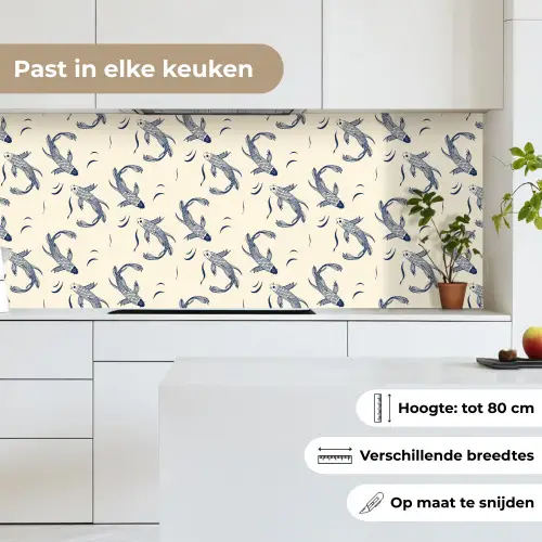 Karper - Vis - Japan - Patronen keuken achterwand 2 middel 871 -sfeer4_NL