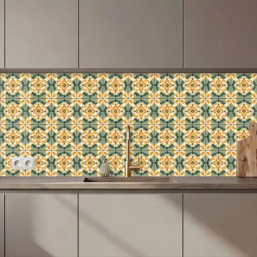 Keramiek - Verweerd - Kleurrijk keuken achterwand 2 middel 871 zz_3dshopping