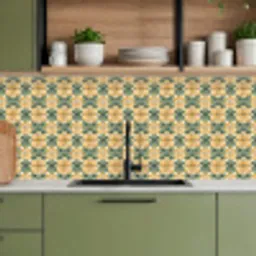 Keramiek - Verweerd - Kleurrijk keuken achterwand 2 middel 871 -sfeer3